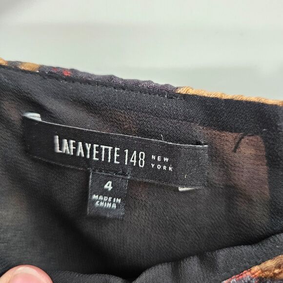 Lafayette 148 New York Top Leopard Animal Print Sleeveless Shell Tank - Picture 7 of 9